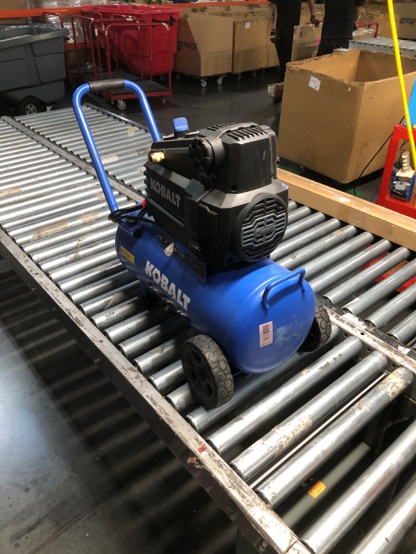 Photo 1 of Kobalt 8-Gallon Portable Electric 150 PSI Horizontal Air Compressor
