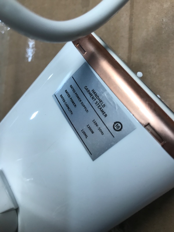 Photo 1 of **FOR PARTS ONLY**(READ NOTES)
Portable Handheld Steam Garment Steamer Foldable: Effortless Wrinkle Clothes Steam Iron Removal 20-Second Fast Heat-up, 1200W, 120ml Water Tank for Home & Travel (120V Only, Not for Europe)