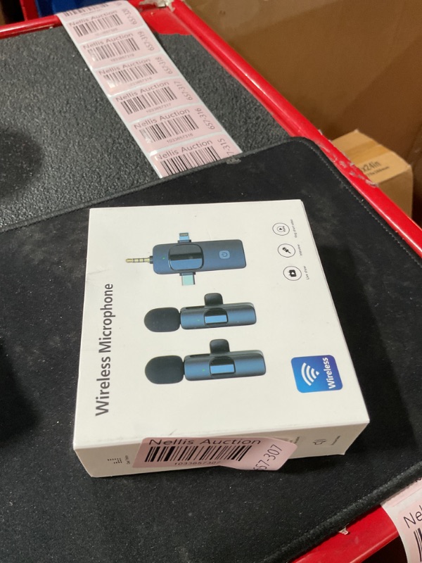 Photo 2 of  3 in 1 Wireless Microphone for iPhone, Android, Camera, USB-C Microphone, Wireless Lavalier Microphone, Mini Microphone, Noise Canceling Lapel Mic for...