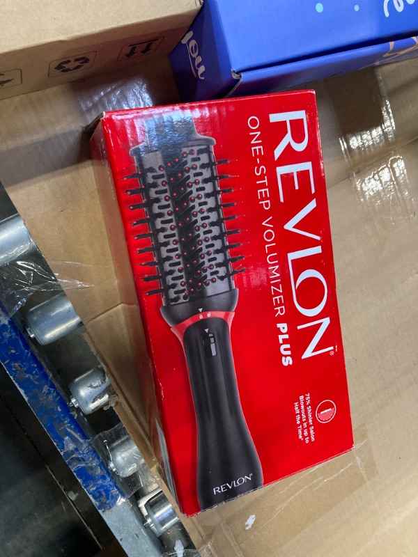 Photo 1 of REVLON One Step Volumizer PLUS Hair Dryer and Styler | More Volume, Less Damage, and More Styling Control for Easy and Fast Salon-Style Blowouts, Plus Travel Friendly (Black)