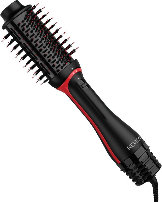 Photo 1 of REVLON One Step Volumizer PLUS Hair Dryer and Styler | More Volume, Less Damage, and More Styling Control for Easy and Fast Salon-Style Blowouts, Plus Travel Friendly (Black)