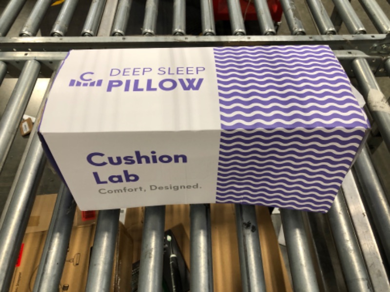 Photo 2 of Cushion Lab Deep Sleep Pillow, Patented Ergonomic Contour Design for Side & Back Sleepers, Orthopedic Cervical Shape Gently Cradles Head & Provides Neck Support & Shoulder Pain Relief - Calm Grey