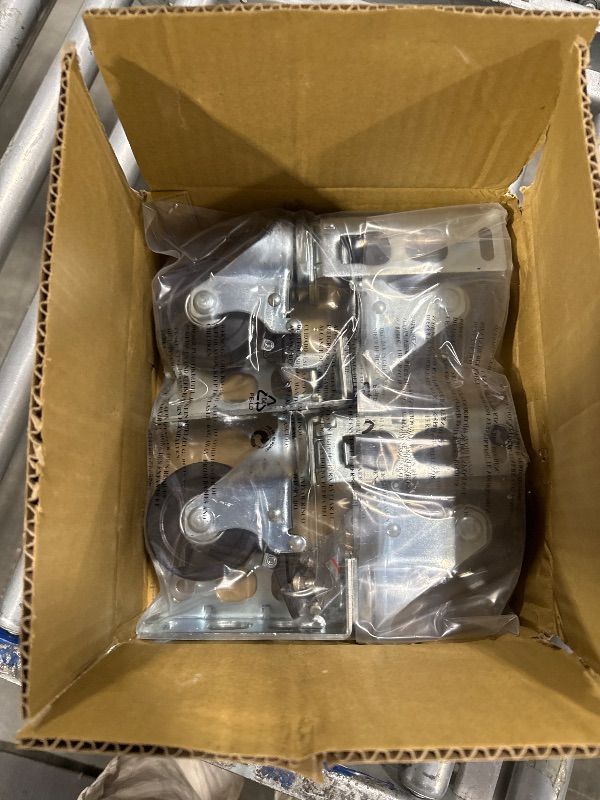 Photo 1 of 4pc - Storage Rack Caster Wheels (Adapts to Boltless Self Locking Shelving Racks) (3" (1500 lb. Max Total Capacity))