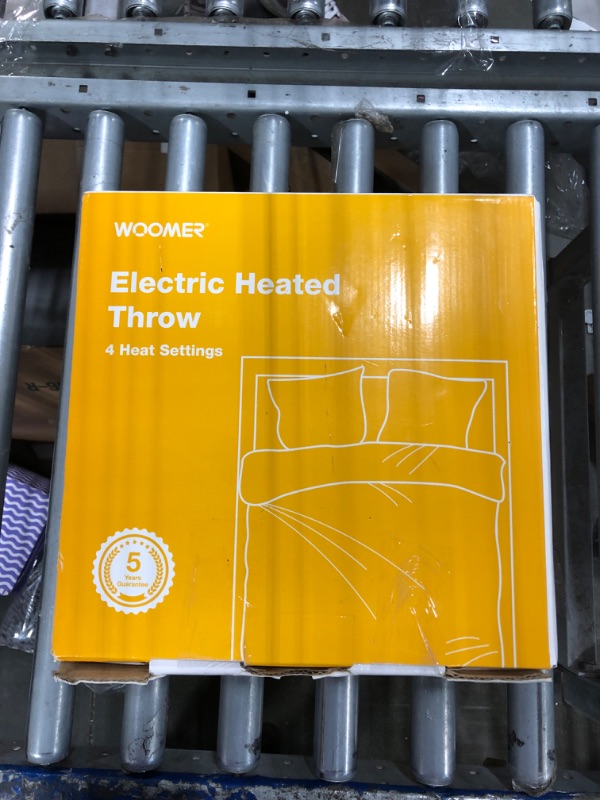 Photo 1 of [5 Year Warranty] WOOMER Electric Heated Throw Blanket