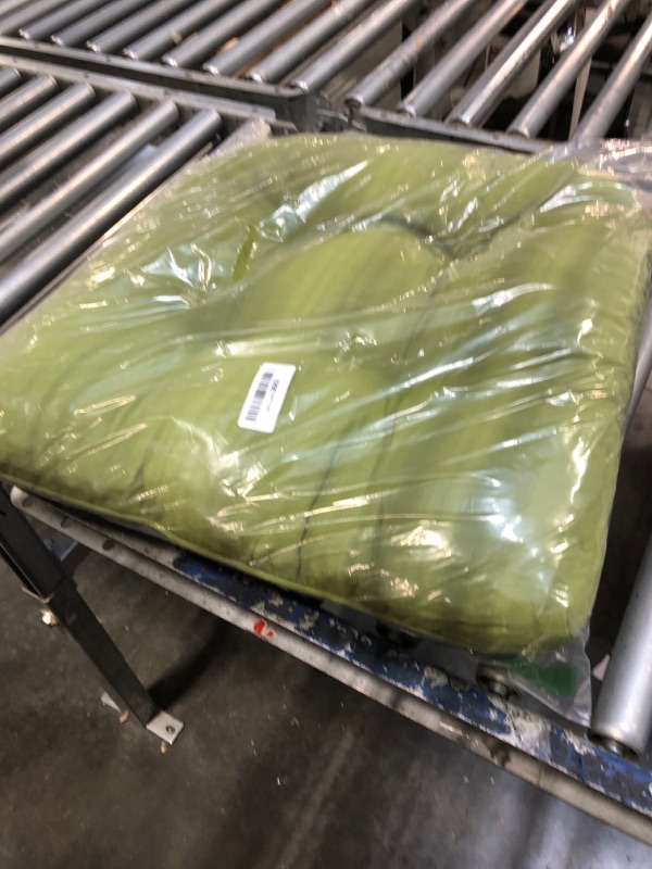 Photo 1 of ****Stock photo is a similar color*** LOVTEX Tufted Chair Cushion for Outdoor Furniture Waterproof Grass Green 