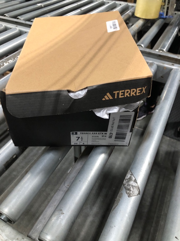Photo 1 of adidas Women's Terrex AX4 Gore-TEX Hiking Sneaker, Silver Green/Preloved Fig/Black, 7.5