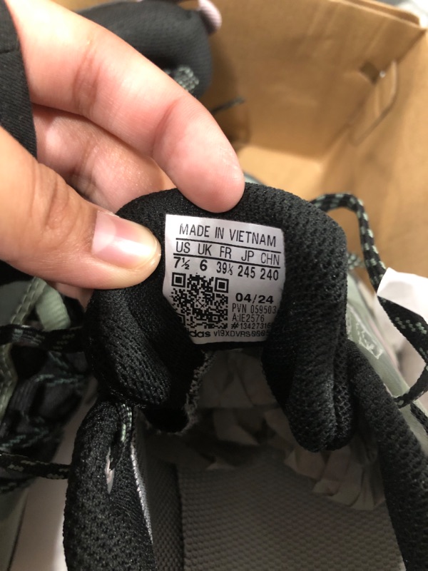 Photo 1 of adidas Women's Terrex AX4 Gore-TEX Hiking Sneaker, Silver Green/Preloved Fig/Black, 7.5