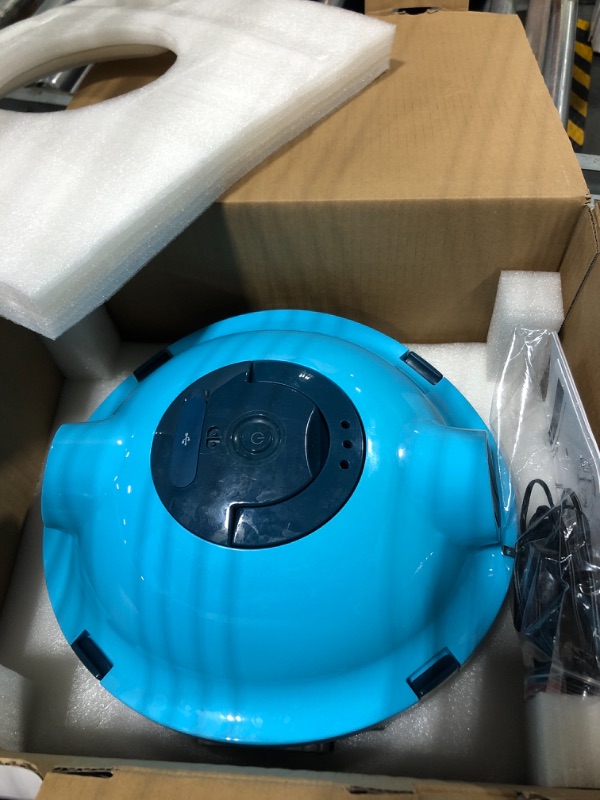 Photo 3 of ???????? OUCAXIA Cordless Robotic Pool Cleaner, Automatic Pool Vacuum, 90 Mins Runtime & Powerful Suction, Self-Parking, Lightweight, Ideal for Above/In-Ground Pool 65 Feet/1100 Sq.Ft