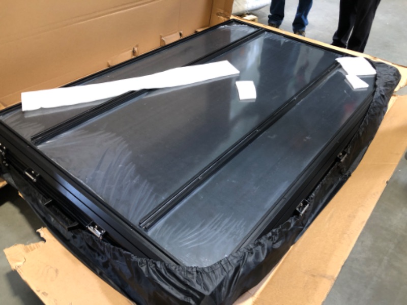 Photo 1 of Sanhima Rooftop Tent Hard Shell - Hotham Overland Aluminium Roof Top Tent w/Larger Space, LED Strip Light & Skyview Window, 2.6” Thick Mattress, for Car SUV Truck Camping, 2-3 People Tent