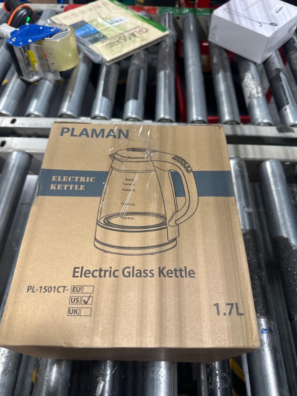 Photo 1 of Plaman Electric Kettle Temperature Control - Keep Warm Hot Water Boiler, Double Wall Tea kettle for Boiling Water 6 Presets 1500W 4 Hours 1.7L LED Auto Shut Off Cordless