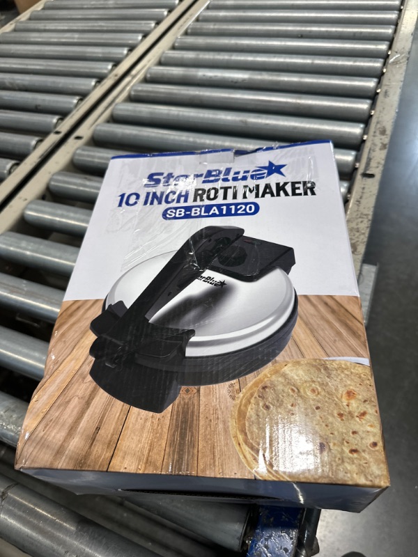 Photo 3 of 10inch Roti Maker by StarBlue with FREE Roti Warmer and Removable Handle - The automatic Stainless Steel Non-Stick Electric machine to make Indian style Chapati, Tortilla, Roti AC 110V 50/60Hz 1200W