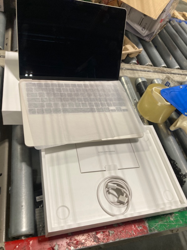 Photo 1 of **LOCKED**Apple 2022 MacBook Air Laptop with M2 chip: Built for Apple Intelligence, 13.6-inch Liquid Retina Display, 8GB RAM, 256GB SSD Storage, Backlit Keyboard, 1080p FaceTime HD Camera; Starlight