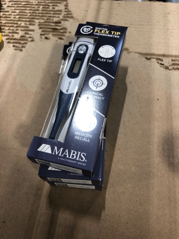 Photo 3 of *** Set 3** MABIS Digital Thermometer for Babies, Children and Adults for Oral, Rectal or Underarm Use, Blue, 20 Sec