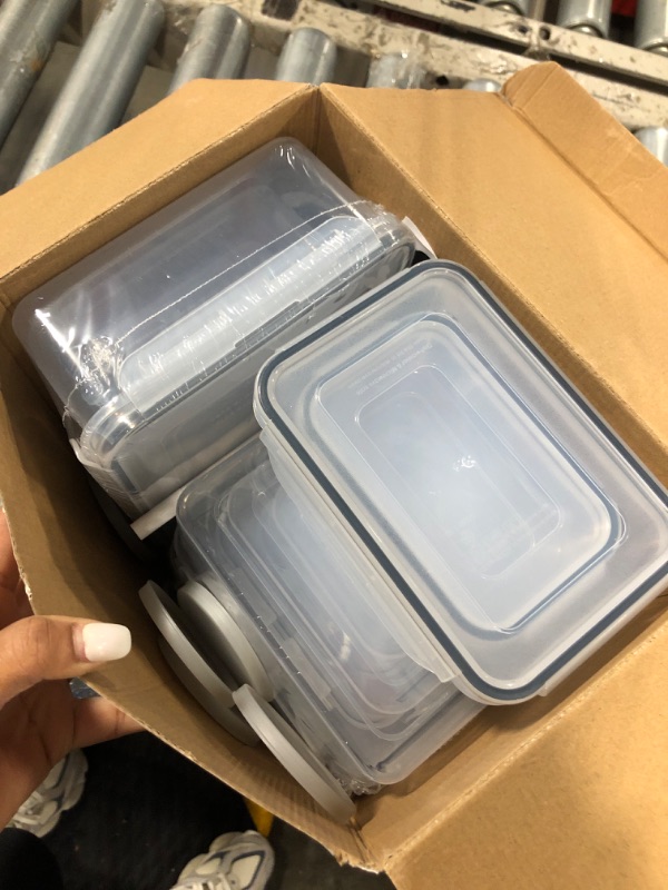 Photo 2 of 40 PCS Food Storage Containers with Lids Airtight (20 Containers & 20 Lids), Plastic Storage Meal Prep Container-Stackable 100% Leakproof & BPA-Free Organization and Storage Sets, Lunch Containers