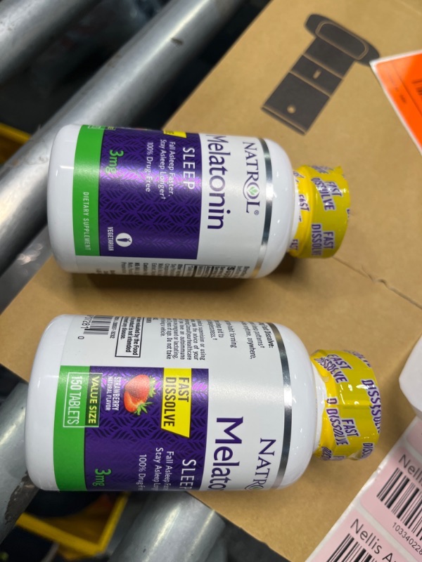 Photo 1 of 2pcs****Melatonin 3 mg Fast Dissolve Tablets Strawberry