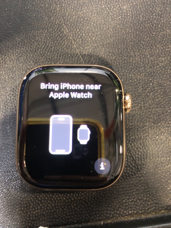 Photo 1 of Apple Watch Series 10 [GPS + Cellular 46mm case] Smartwatch with Gold Titanium Case with Starlight Sport Band - M/L. Fitness Tracker, ECG App, Always-On Retina Display, Water Resistant