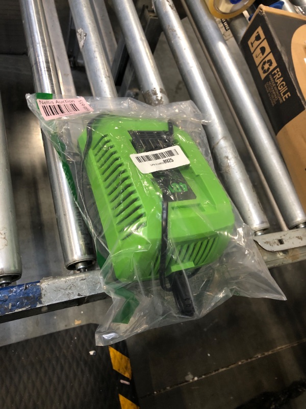 Photo 1 of Replacement Charger Compatible with Greenwks 40V Battery Charger Lithium Ion 29482 29462 29472 2901319 2938302 BAF702 L-300 BAF704 BAF705 Compatible with 40V G-MAX Power Tools 29252 20202 22262