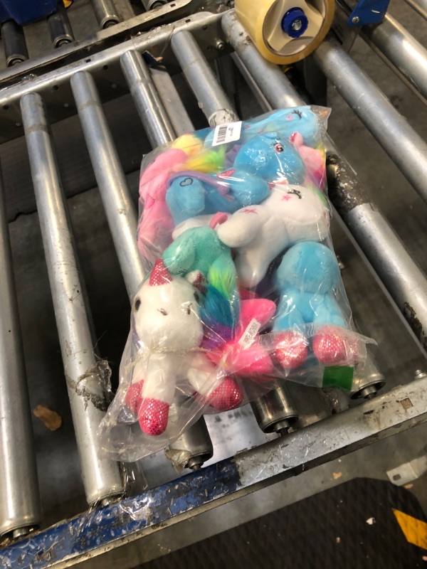 Photo 2 of 12Pcs Mini Plush Unicorn Stuffed Animals Unicorn Party Favor Bulk Toys Assortment 4.8" Inch Keychain for Goodie Bag Stocking Stuffers Fillers Kid Girl Birthday Party Favor Gift Carnival Prize