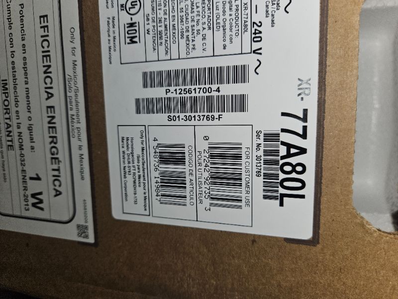 Photo 3 of **SEALED**
77" Class BRAVIA XR A80L OLED 4K UHD Smart Google TV (2023)