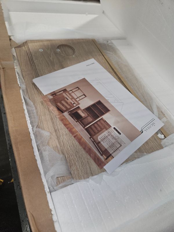 Photo 1 of SICOTAS Rattan Nightstand Set of 2, Boho Tall Night Stand with Charging Station, Wooden Farmhouse Bedside End Table with Storage, 4-Tier Nightstands with Adjustable Shelf for Bedroom or Living Room