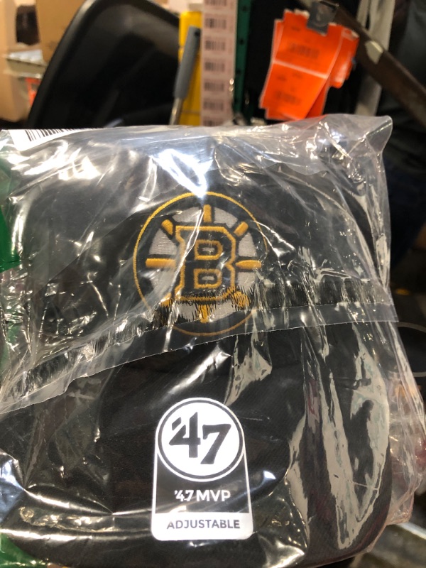 Photo 2 of '47 Brand Boston Bruins MVP NHL Adjustable Cap, Black, One Size