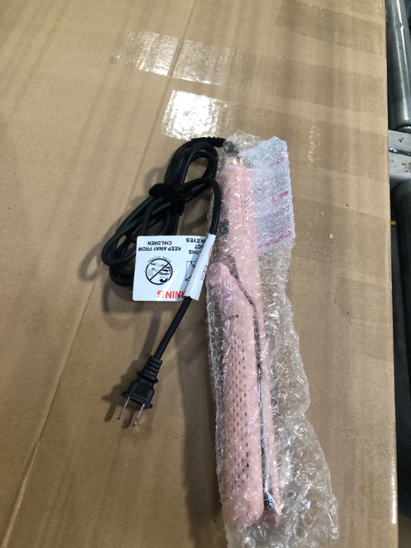 Photo 3 of MESCOMB 360° Airflow Styler Curling Iron - 1 Inch Hair Straightener and Curler 2 in 1 with Vented Cool Air to Lock in Style, Flat Iron Curling Wand for Short Hair, Adjustable Temp, Dual Voltage