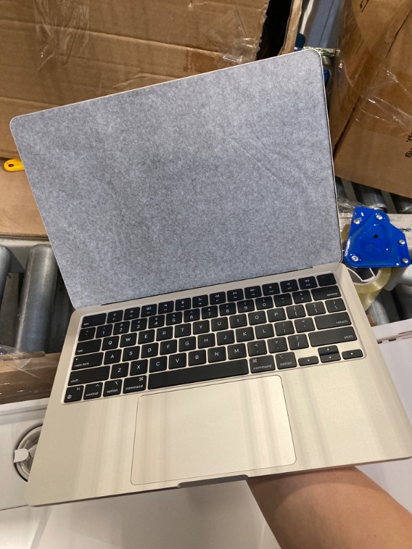 Photo 6 of Apple 2022 MacBook Air Laptop with M2 chip: Built for Apple Intelligence, 13.6-inch Liquid Retina Display, 8GB RAM, 256GB SSD Storage, Backlit Keyboard, 1080p FaceTime HD Camera; Starlight