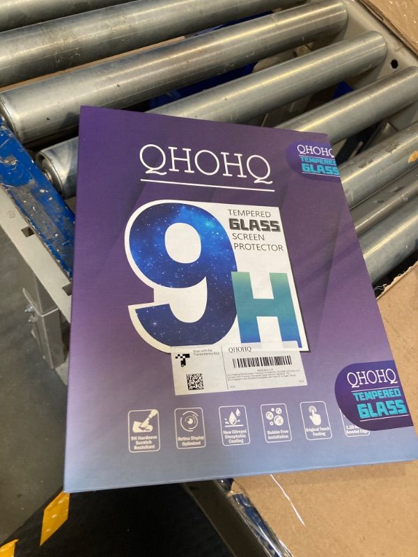 Photo 2 of [2+2 Pack] QHOHQ Tempered Glass Screen Protector for iPad Pro 12.9 2020 4th ? 2021 5th with Camera Lens Protector