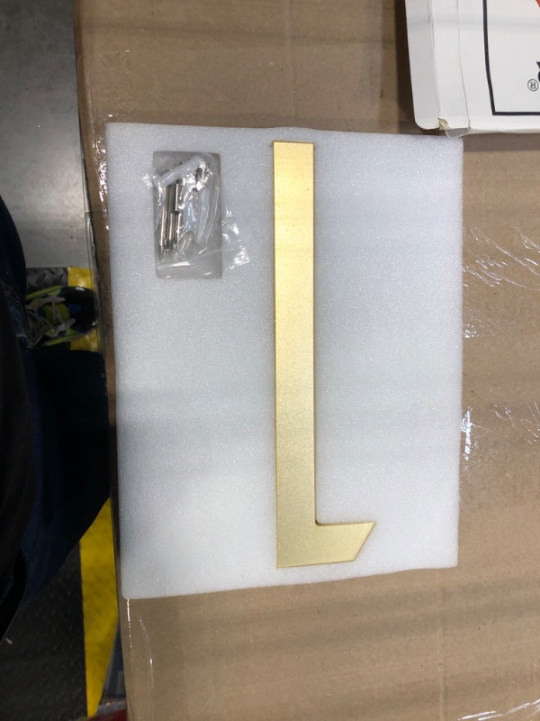 Photo 3 of 10 Inch Modern House Numbers For Outside Gold, Large Floating House Numbers for Outside,Metal Gold Address Numbers For House Outdoor Floating Flush Mount Vertical Horizontal Aluminum Home Address Numbers 1