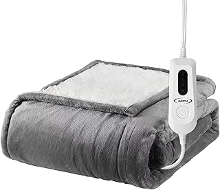 Photo 1 of *** SIMILAR *** Homemate Heated Blanket Electric Throw - 50"x60" Heating Blanket Throw 1/2/4/6/8 Hours Auto-off 10 Heat Level Heat Blanket Over-heat Protection Flannel Sherpa Heater Blanket Electric