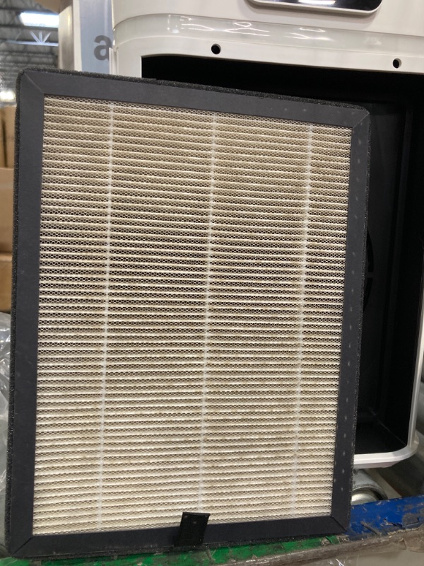 Photo 1 of ***THE LID DOES NOT FIT***/***CHECK DAMAGE IN REAL IMAGE***/ ***NO RETURN***
 Air Purifiers, Home Air purifier for Large Room Bedroom Up to 1560ft², VEWIOR H13 True HEPA Air Filter for Wildfire Smoke Pets Pollen Odor, with Air Quality Monitoring Light, Au