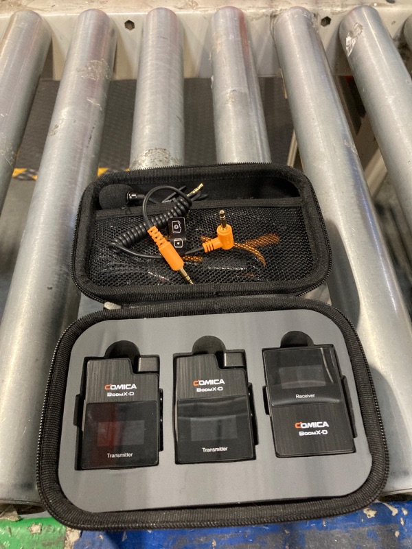 Photo 1 of comica Wireless Lavalier Microphone, BoomX-D2 2.4G Compact Wireless Lapel Microphone System with 2 Transmitter and 1 Receiver,Lav Mic for Smartphone Camera Podcast Interview YouTube Facebook Live