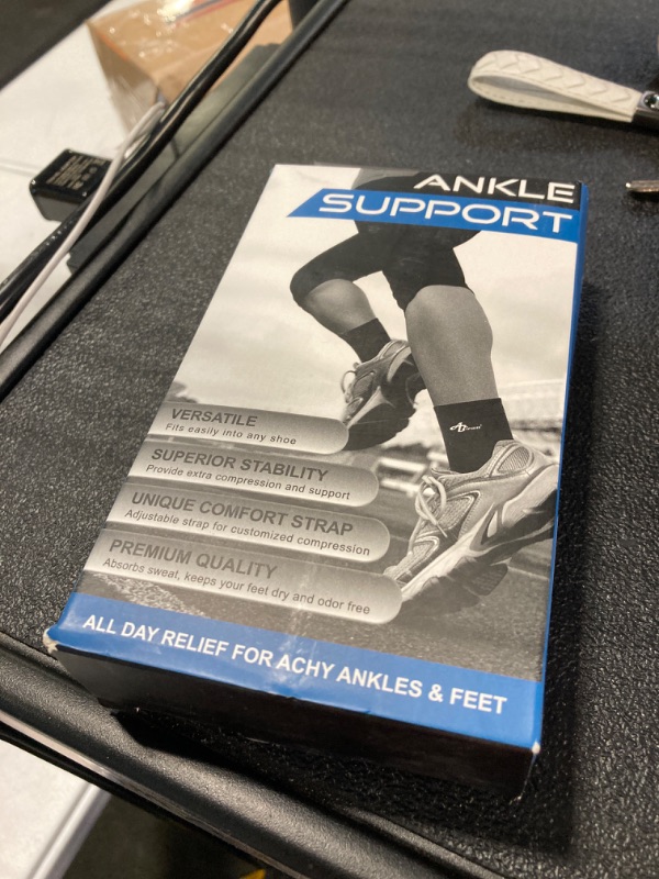 Photo 1 of ABIRAM Foot Sleeve (Pair) with Compression Wrap, Ankle Brace For Arch, Ankle Support, Football, Basketball, Volleyball, Running, For Sprained Foot, Tendonitis, Plantar Fasciitis
