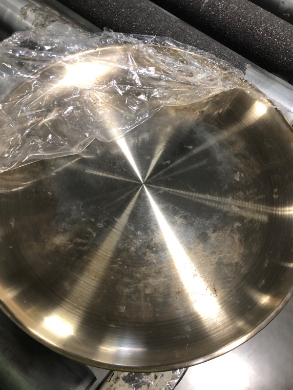 Photo 3 of ***USED***SIMILAR***Thenshop 8 Pieces Stainless Steel Round Pizza Pans, 10 Inch, Rust Free, Reusable, Easy to Clean, Suitable for Baking, Serving, and Organizing