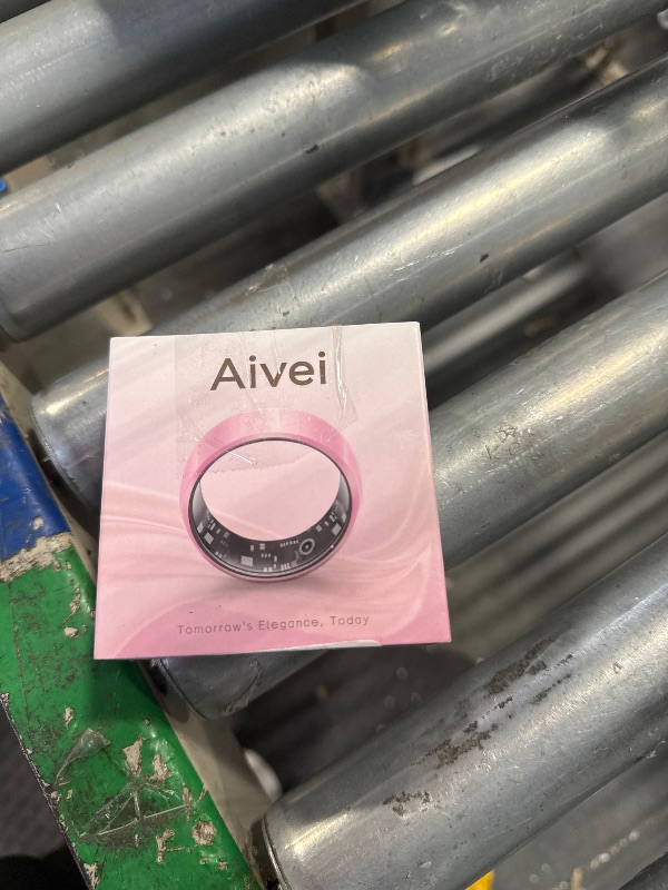 Photo 4 of AIVEI Ceramic Smart Ring for Women, Sleep Tracker Fitness Ring with Scratch Resistant Design, Health Tracker Compatible with iOS & Android (Pink, Size8)