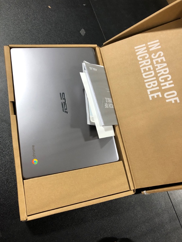 Photo 1 of ** NO REFUNDS**  ASUS Chromebook CX22N 11.6-inch HD Non-Touch 32GB eMMC Intel Celeron N3350 (4GB RAM, Intel UHD Graphics, SD Card Reader) Grey, CX22NA-211.BB01 