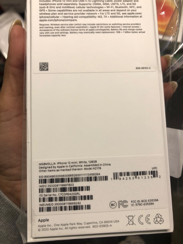 Photo 5 of FACTORY SEALED*****
Apple iPhone 12 Mini (128GB, White) [Locked] + Carrier Subscription