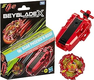 Photo 1 of Beyblade X Soar Phoenix 9-60GF Deluxe String Launcher Set with Attack Type Right-Spinning Top Toy; Great Gift