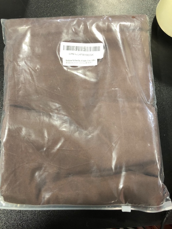 Photo 3 of Sfoothome Flat Sheet Single,1 Pack Solid Flat Sheet Smooth Touch Hotel Quality (Queen, Coffee)