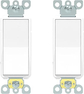 Photo 1 of 
ThunderWay Single Pole Decorator Light Switch, 20A 120V-277V, Rocker Paddle Electrical Wall Switches, 1 pc