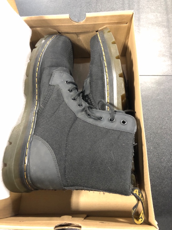 Photo 1 of Dr. Martens Unisex 101 Crazy Horse Leather 6 Eye Boot, Dark Brown, 14 US Women