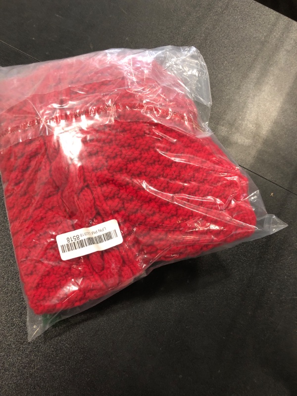 Photo 1 of Chilly Dog Red Cable Dog Sweater, XX-Large