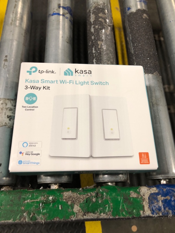 Photo 1 of Kasa Smart 3 Way Switch HS210 KIT, Needs Neutral Wire, 2.4GHz Wi-Fi Light Switch works with Alexa and Google Home, UL Certified, No Hub Required, White,2 Count (Pack of 1)