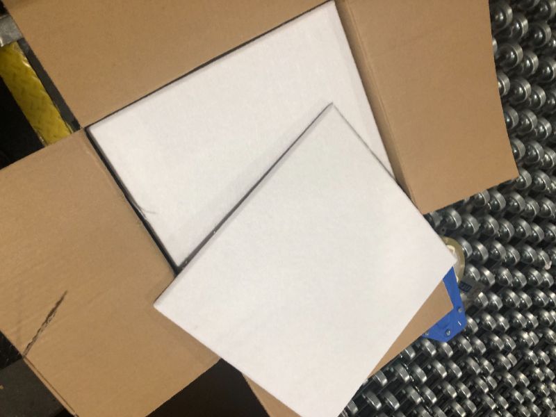 Photo 1 of ***USED***12 Pack Self-Adhesive Acoustic Panels, 12" X 12" X 0.4" High-Density Polyester Sound Proof Panels for Walls, Soundproof Wall Panels for Home & Office (White)