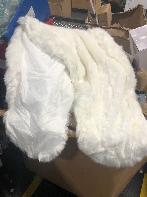 Photo 1 of ***USED***Caracilia Women Luxury Faux Fur Coat Jackets Wrap Cape Shawl for Wedding Party