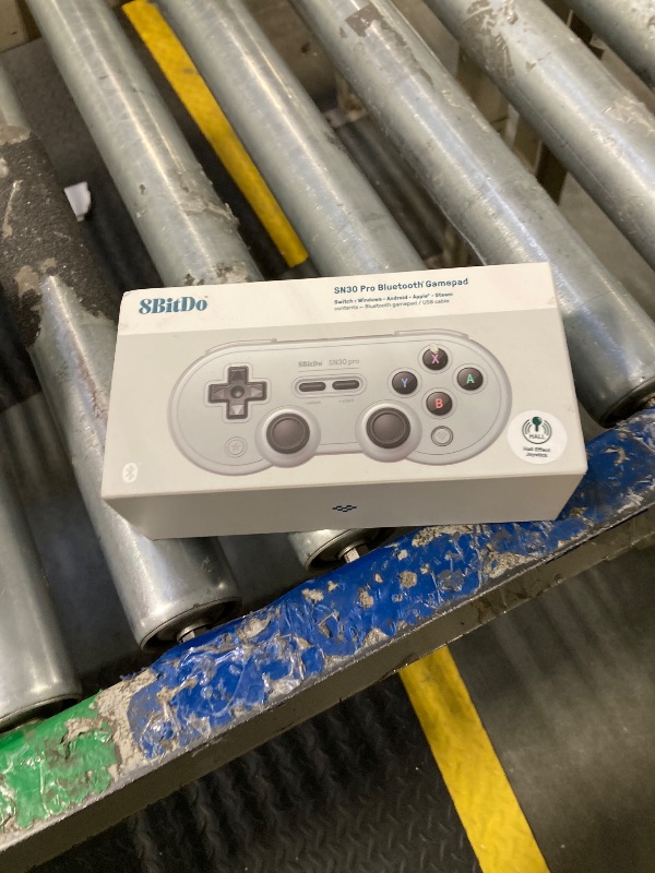 Photo 1 of 8Bitdo Sn30 Pro Wireless Bluetooth Controller, Hall Effect Joystick Update, Retro Gamepad for Switch, PC, Steam Deck, Android, Raspberry PI, iPhone, iPad, macOS and Apple TV (Gray Edition)