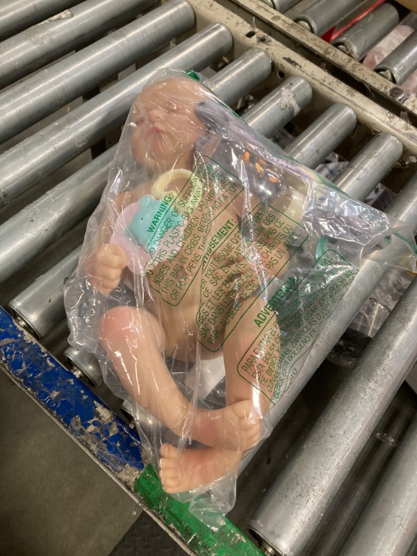 Photo 1 of ***USED***STAIN****JIZHI Lifelike Reborn Baby Dolls - 17 Inch Realistic Newborn Baby Dolls Real Life Baby Dolls Full Vinyl Poseable Body Sleeping Baby Boy with Feeding Kit for Children 3+