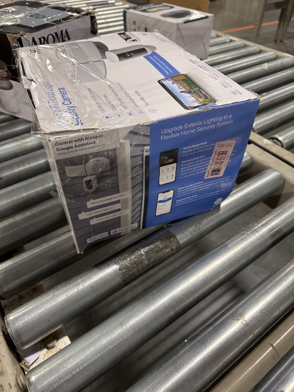 Photo 1 of Feit Electric SEC5000/CAM/WIFI Outdoor LED Smart Security Camera with Motion Sensor, 2-Way Audio, 5000 Lumens Floodlight, Works with Alexa and Google Asst, Alarm, Hardwired, Updated Version of SEC3000