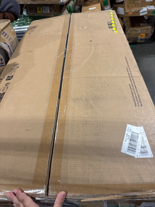 Photo 1 of YDN Standing Desk with Drawers, 48 x 24 Inch Electric Adjustable Height Stand Up Desk, Sit Stand Computer Desk for Home Office, White