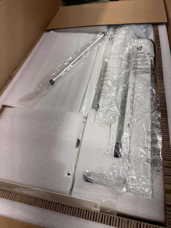 Photo 1 of YDN Standing Desk with Drawers, 48 x 24 Inch Electric Adjustable Height Stand Up Desk, Sit Stand Computer Desk for Home Office, White